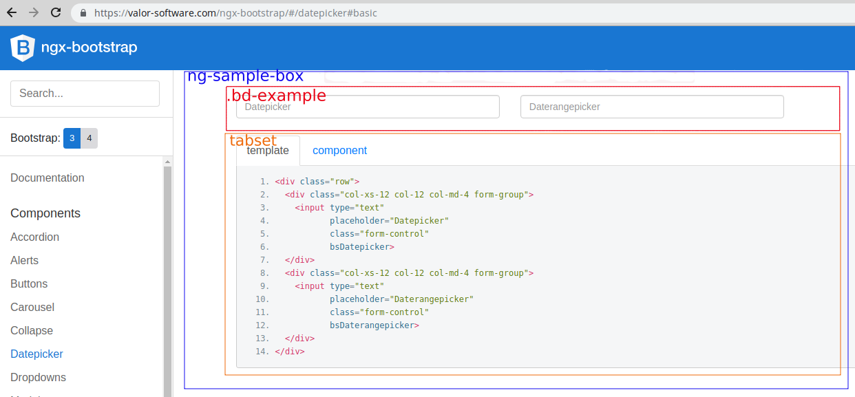 Bootstrap example