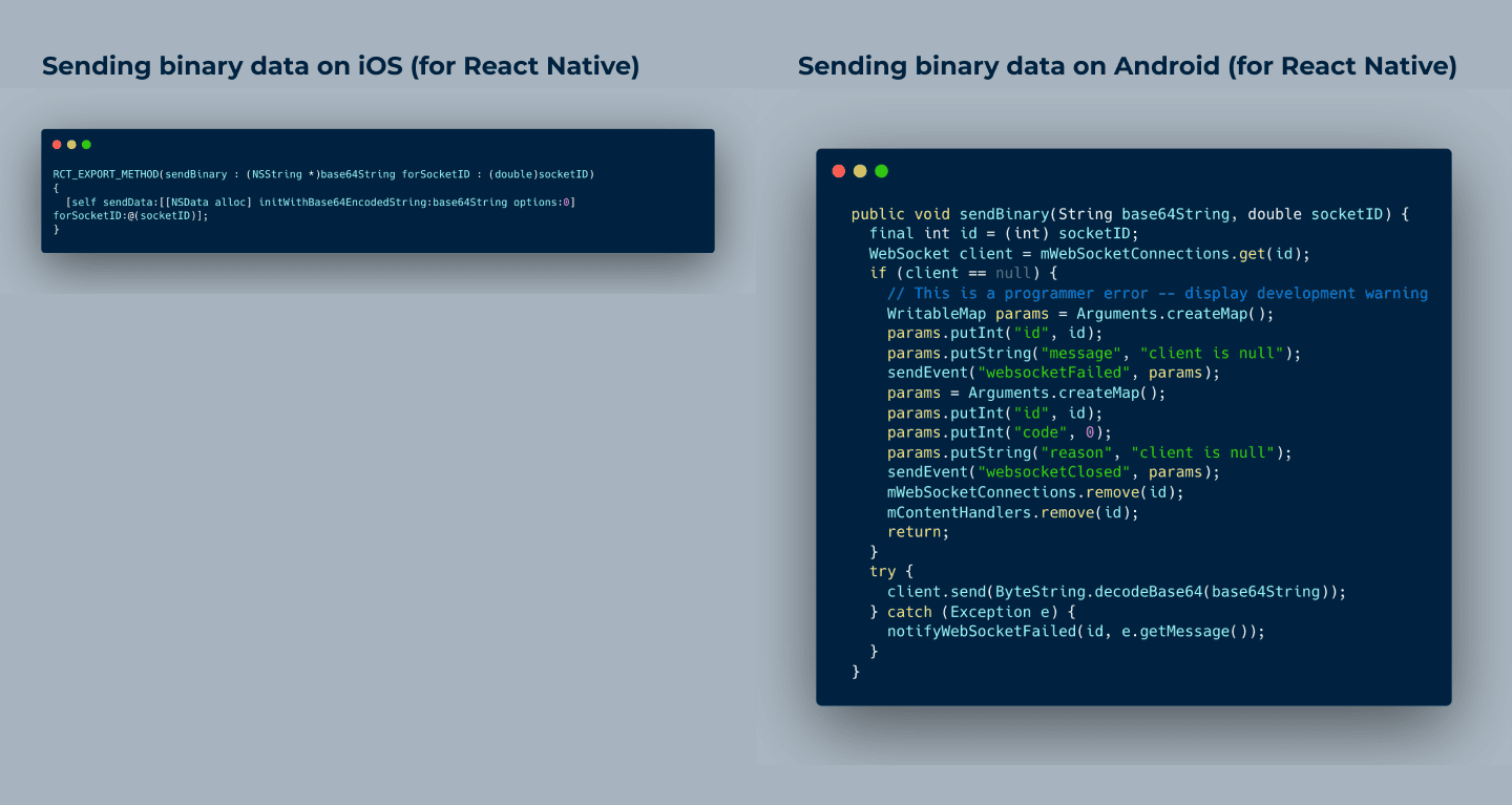 'Implementing WebSockets plugin for NativeScript using React Native, photo 5 img6