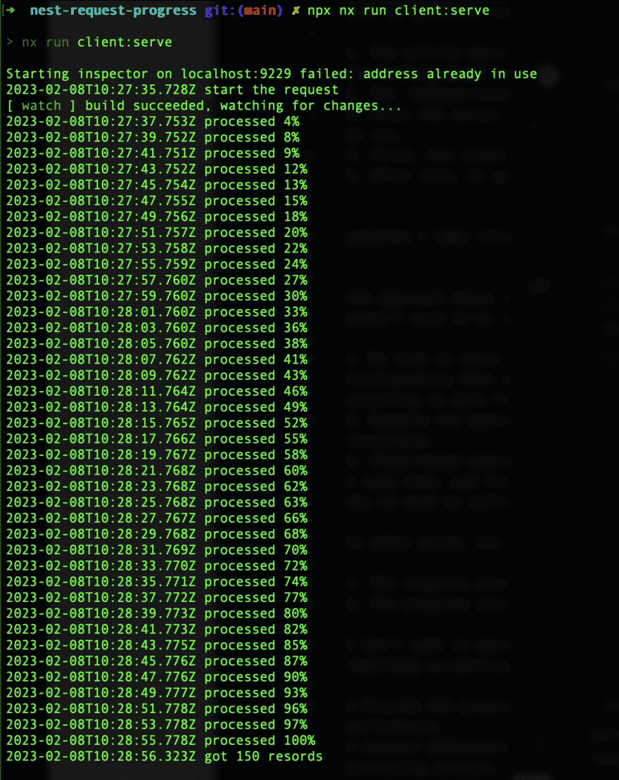 'Monitoring the Progress of an HTTP Request in NestJS via WebSockets, photo 0 img1