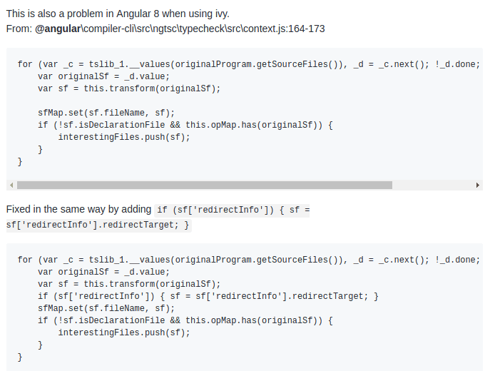 'ngx-bootstrap: Angular Ivy is here, photo 0 Fix for:The host should not return a redirect source file from 'getSourceFile'^