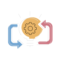 Agile user-centric approach icon